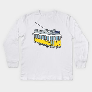 Lisbon Tram Kids Long Sleeve T-Shirt